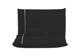 Jogo de Lençol Solteiro 400 Fios Detalhe em Ponto Palito 2 Peças Beliche Cama Box Padrão