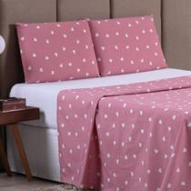 Jogo de Lençol SOLTEIRO Algodão 200 Fios 3 Peças ESTAMPADO Lençol de Solteiro Algodão