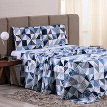 Jogo de Lençol SOLTEIRO Algodão 200 Fios 3 Peças ESTAMPADO Lençol de Solteiro Algodão