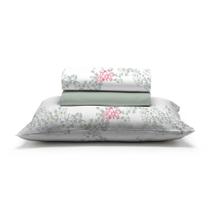 Jogo de Lençol Solteiro Algodão 3 Peças 200 Fios Estampado