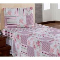 Jogo de Lençol Solteiro Antialérgico 2 Peças Estampado Jogo de Lençol Solteiro Antialérgico 2 Peças Estampado