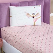 Jogo de Lençol Solteiro Bouti Kids Infantil Estampado 2 peças - Bailarina
