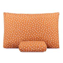 Jogo De Lençol Solteiro Classic Estampado 160 Fios 2 Peças - Poa Terracota