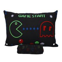 Jogo de Lençol Solteiro com Elástico 2 Pç Pac Pac Video Game Jogo de Lençol Solteiro com Elástico 2 Pç Pac Pac Video Game