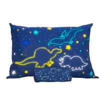 Jogo De Lençol Solteiro Infantil 2 Peças Dinossauro Luminoso