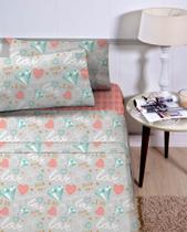 Jogo De Lençol Solteiro Infantil 3 Peças Corttex 180 Fios