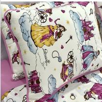 Jogo de Lençol Solteiro Infantil Menina Malha Brisa Princesas - Rosa Jogo de Lençol Solteiro Infantil Menina Malha Brisa Princesas - Rosa