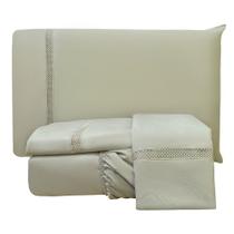 Jogo de Lençol Solteiro Infinito 300 Fios 3 Peças - Fendi