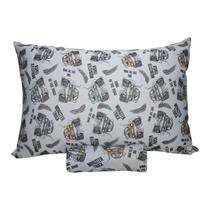 Jogo de Lençol Solteiro KazzaVip Malha Misto 70% Algodão e 30% Poliéster Estampado com Elástico 2 Peças Truk Road Gray Branco Jogo de Lençol Solteiro KazzaVip Malha Misto 70% Algodão e 30% Poliéster Estampado com Elástico 2 Peças Truk Road Gray Branco