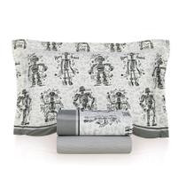 Jogo de Lençol Solteiro King Infantil Karsten Robôs 180 Fios Jogo de Lençol Solteiro King Infantil Karsten Robôs 180 Fios