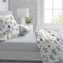 Jogo De Lençol Solteiro Kit 4 Pç Percal Flex 7 Estampas