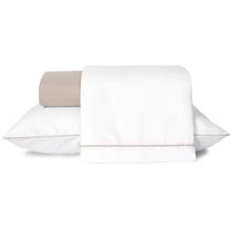Jogo De Lençol Solteiro Linea Percal 200 Fios 3 Peças - Bege