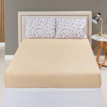 Jogo de Lençol Solteiro Malha 100% Algodão c/ Elastico 2 pçs