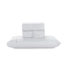 Jogo de Lençol Solteiro Micropercal Elegante 200 Fios Ponto Palito 3 Peças