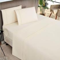 Jogo De Lençol Solteiro Percale 200 Fios 3 Peças Elegance - Palha Jogo De Lençol Solteiro Percale 200 Fios 3 Peças Elegance - Palha