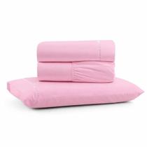 Jogo De Lençol Solteiro Premium Soft 600 Fios Micropercal Rosa Bebê Ponto Palito Toque Macio 3 Peças Jogo De Lençol Solteiro Premium Soft 600 Fios Micropercal Rosa Bebê Ponto Palito Toque Macio 3 Peças