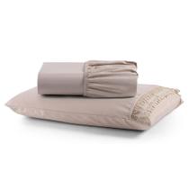 Jogo De Lençol Solteiro Suavitec Com Grippir 2 Peças - Avelã Jogo De Lençol Solteiro Suavitec Com Grippir 2 Peças - Avelã