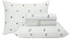 Jogo de lençol Sonhare Prata nautico 180 fios