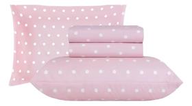 Jogo de lençol Sonhare Prata poa rosa 180 fios Tamanho:Queen Jogo de lençol Sonhare Prata poa rosa 180 fios Tamanho:Queen