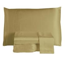 Jogo de Lençol Sublime 4 Peças Casal 100% Poliéster Tecido Cetim Charmousse