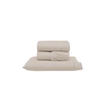 Jogo de Lençol Versatile Ponto Palito Completo 3 Peças Solteiro Micropercal 100% Poliéster - Cáqui Jogo de Lençol Versatile Ponto Palito Completo 3 Peças Solteiro Micropercal 100% Poliéster - Cáqui