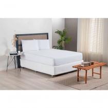 Jogo De Lençol Versatile Ponto Palito Simples 3 Peças Queen Micropercal branco Jogo De Lençol Versatile Ponto Palito Simples 3 Peças Queen Micropercal branco
