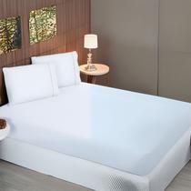 Jogo De Lençol Viúva Box 3 Peças 400 Fios Toque de Seda Detalhe Ponto Palito