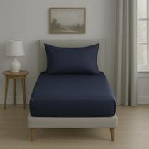 Jogo de Lençol Viúva Solteirão 2 Peças 180 Fios Com Elástico para Cama Viúva ou Solteiro Especial Fronha Ponto Palito