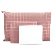 Jogo de Lençol Viúvo 3 peças Estampado Percal 180 fios 2025