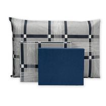 Jogo De Lençol Viúvo 3 Peças Estampado Percal 180 Fios