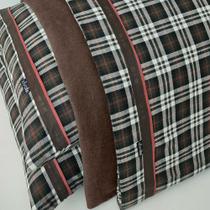 Jogo de lençol VivaIN flanela KING Onix Marrom 4 peças Jogo de lençol VivaIN flanela KING Onix Marrom 4 peças