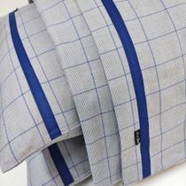 Jogo de lençol VivaIN flanela QUEEN Jaspe xadrez 4 peças Jogo de lençol VivaIN flanela QUEEN Jaspe xadrez 4 peças