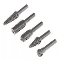 Jogo De Lima Aço Carbono Rotativa Para Madeira 5 Peças 13mm