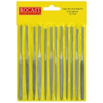 Jogo De Limas Agulha 140Mm - 12 Peças (39,0070) - Rocast