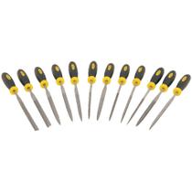 Jogo de limas agulha cabo emborrachado com 12 peças Vonder