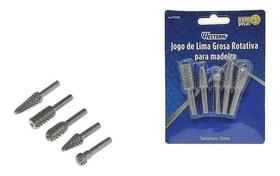 Jogo De Limas Grosas Rotativas Para Madeira 6mm Com 5 Peças Jogo De Limas Grosas Rotativas Para Madeira 6mm Com 5 Peças