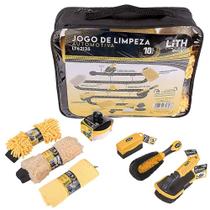 Jogo de Limpeza Automotiva com 10 Peças LITH Jogo de Limpeza Automotiva com 10 Peças LITH