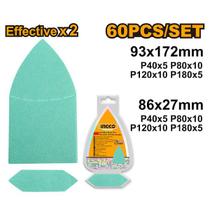 Jogo de Lixa Lixadeira Delta com 60 Peças INGCO