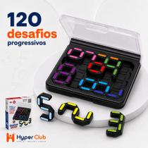 Jogo de Lógica Quebra-Cabeça de Encaixe Números 120 Desafios Raciocínio Lógico Matemático Puzzle Solo Educativo Foco Con Jogo de Lógica Quebra-Cabeça de Encaixe Números 120 Desafios Raciocínio Lógico Matemático Puzzle Solo Educativo Foco Con