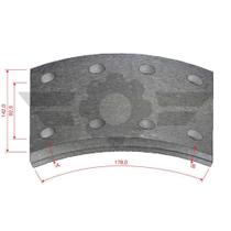 Jogo de lona de freio MB 1418 1614 1618 Freio a Ar Lonaflex