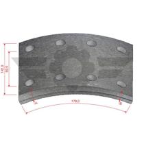 Jogo de lona de freio MB 1418 1614 1618 Freio a Ar Lonaflex