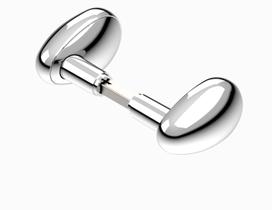 Jogo de Maçaneta HAGA- Elite - M34 - Cr - 0482B