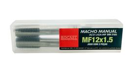 Jogo De Macho Manual Aço Lga M12x1,50 Rocast