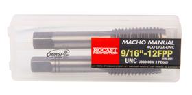 Jogo De Macho Manual Rocast Aço Liga 9/16 Rosca Grossa