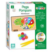 Jogo De Madeira Pega Pom Pom Coleção Crescer Nig Brinquedos