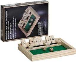 Jogo de madeira shut the box - Ganhe ESPORTES Shut The Box Dice Jogo 2 Jogador, Jogo de Tabuleiro, Clássicos Tabletop Versão, Popular Pub Game,Math, Travel for Kids 9