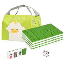 Jogo de Mahjong DSNGEZ 144 Peças Tamanho Mini com Bolsa Portátil Jogo de Mahjong DSNGEZ 144 Peças Tamanho Mini com Bolsa Portátil