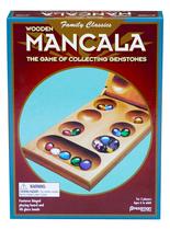 Jogo de Mancala Dobrável de Madeira - Com Pedras Multicoloridas Jogo de Mancala Dobrável de Madeira - Com Pedras Multicoloridas
