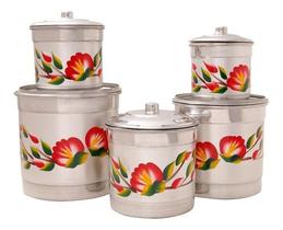 Jogo De Mantimento 5 Peças Arroz Feijão Açúcar Sal Café Jogo De Mantimento 5 Peças Arroz Feijão Açúcar Sal Café