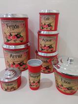 Jogo de mantimento em alumínio com 5pças+ kit piá em alumínio 3 pças